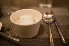 Mushroom cappuccino soup
